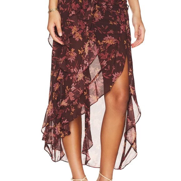 Free People Flounce Around Maxi Skirt Size 6 - Picture 2 of 5